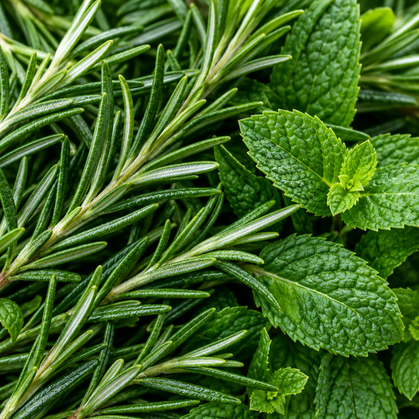 Rosemary and peppermint